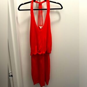 Ella Moss Red Mini Dress-Size S